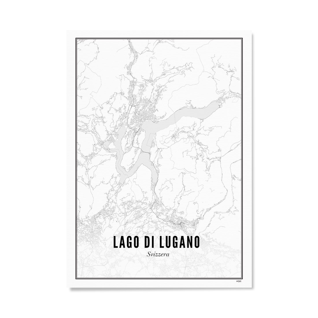 Poster van Meer van Lugano | WIJCK. 
